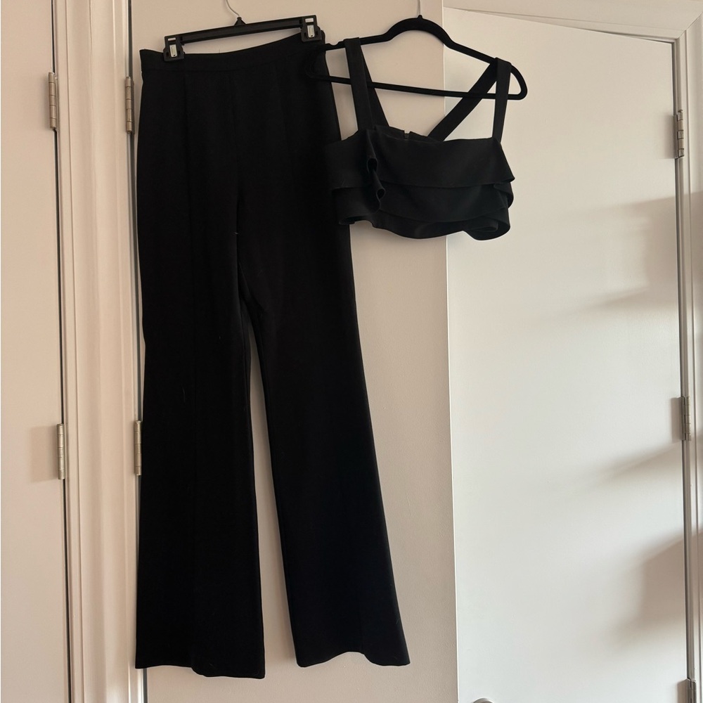 Black Halo two piece black jumpsuit (black) size 4